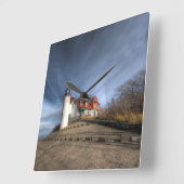 Lighthouses | Point Betsie Lake Michigan Vierkante Klok (Hoek)