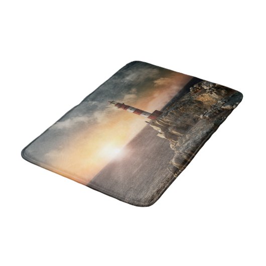 Lighthouses Red & White Lighthouse Badmat (Gekanteld)