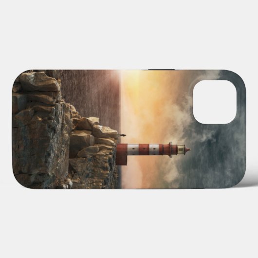 Lighthouses Red & White Lighthouse Case-Mate iPhone Case (Achterkant (horizontaal))