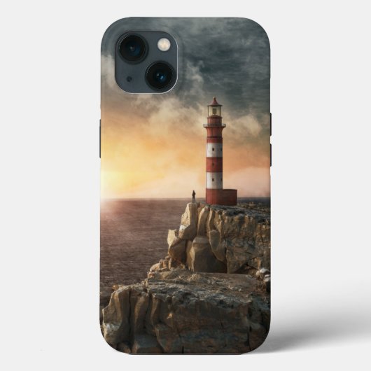 Lighthouses Red & White Lighthouse Case-Mate iPhone Case (Achterkant)