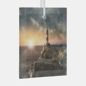 Lighthouses Red & White Lighthouse Glas Ornament (Voorkant Rechts)