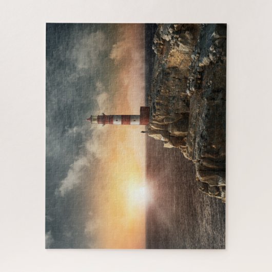 Lighthouses Red & White Lighthouse Legpuzzel (Verticaal)