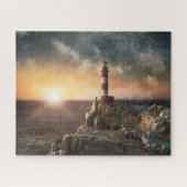 Lighthouses Red & White Lighthouse Legpuzzel (Horizontaal)