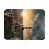 Lighthouses Red & White Lighthouse Magneet (Horizontaal)