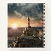 Lighthouses Red & White Lighthouse Notitieboek (Achterkant)