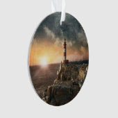 Lighthouses | Red & White Lighthouse Ornament (voorkant)