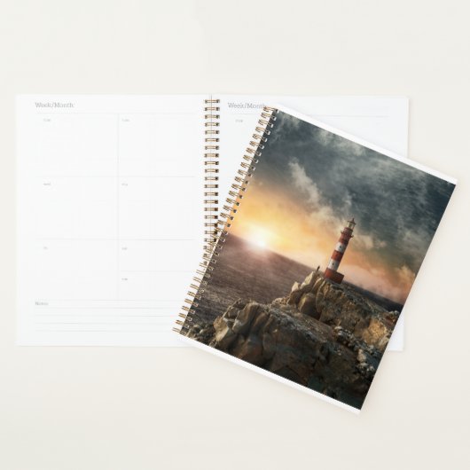 Lighthouses Red & White Lighthouse Planner (Display)