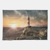 Lighthouses Red & White Lighthouse Theedoek (Horizontaal)