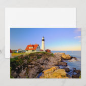 Lighthouses Rockport Lighthouse Maine Bedankkaart (Voorkant / Achterkant)