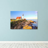 Lighthouses Rockport Lighthouse Maine Canvas Afdruk (Insitu (Houten vloer))