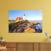 Lighthouses Rockport Lighthouse Maine Canvas Afdruk (Insitu (Woonkamer))