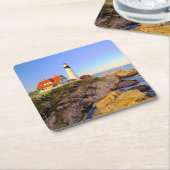 Lighthouses Rockport Lighthouse Maine Kartonnen Onderzetters (Schuin)