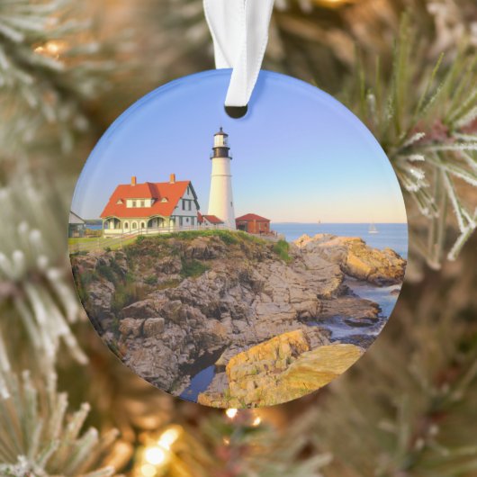Lighthouses Rockport Lighthouse Maine Ornament (Boom)