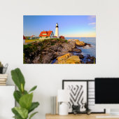 Lighthouses Rockport Lighthouse Maine Poster (Thuiskantoor)