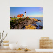 Lighthouses Rockport Lighthouse Maine Poster (Keuken)