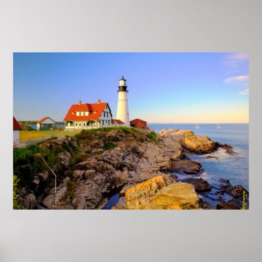 Lighthouses Rockport Lighthouse Maine Poster (Voorkant)