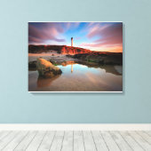 Lighthouses | Sea-Light Lossiemouth Scotland Canvas Afdruk (Insitu (Houten vloer))