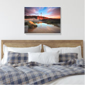 Lighthouses | Sea-Light Lossiemouth Scotland Canvas Afdruk (Insitu (Slaapkamer))