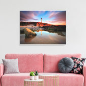 Lighthouses | Sea-Light Lossiemouth Scotland Canvas Afdruk (Insitu (Woonkamer))
