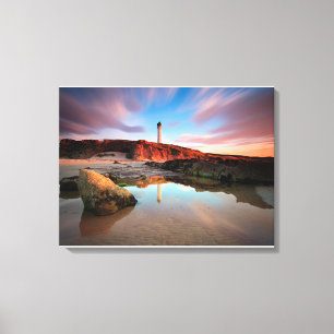 Lighthouses Sea-Light Lossiemouth Scotland Canvas Afdruk