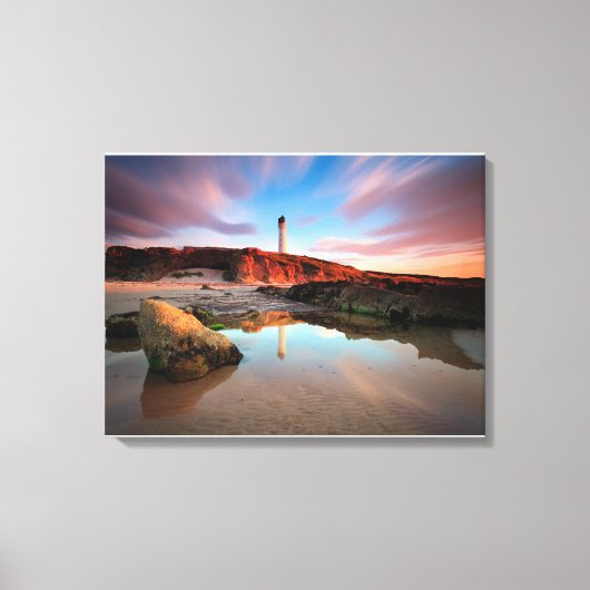 Lighthouses | Sea-Light Lossiemouth Scotland Canvas Afdruk (Voorkant)