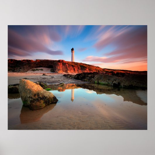 Lighthouses | Sea-Light Lossiemouth Scotland Poster (Voorkant)