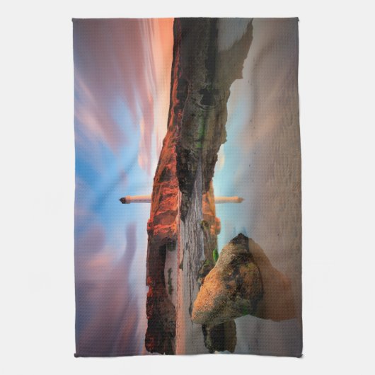 Lighthouses | Sea-Light Lossiemouth Scotland Theedoek (Verticaal)