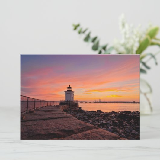 Lighthouses South Portland, Maine Bedankkaart (Staand voorkant)