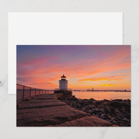 Lighthouses South Portland, Maine Bedankkaart (Voorkant / Achterkant)