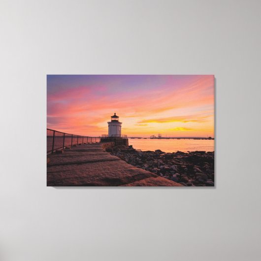 Lighthouses South Portland, Maine Canvas Afdruk (Voorkant)