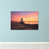 Lighthouses South Portland, Maine Canvas Afdruk (Insitu (Houten vloer))