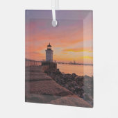 Lighthouses South Portland, Maine Glas Ornament (Voorkant links)