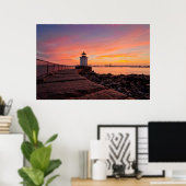 Lighthouses South Portland, Maine Poster (Thuiskantoor)