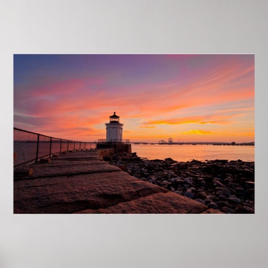 Lighthouses South Portland, Maine Poster (Voorkant)