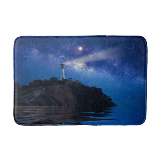 Lighthouses Starry Night Lighthouse Badmat (Voorkant)