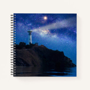Lighthouses Starry Night Lighthouse Notitieboek
