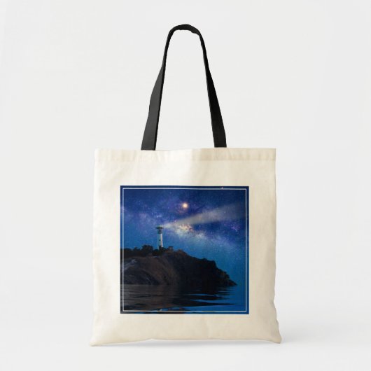 Lighthouses Starry Night Lighthouse Tote Bag (Voorkant)