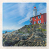 Lighthouses Victoria Harbor Vancouver Island Glazen Onderzetter (Voorkant)