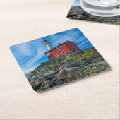 Lighthouses Victoria Harbor Vancouver Island Kartonnen Onderzetters (Schuin)