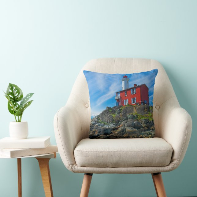 Lighthouses Victoria Harbor Vancouver Island Kussen (Stoel)