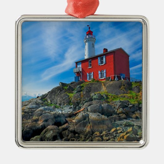 Lighthouses Victoria Harbor Vancouver Island Metalen Ornament (Voorkant)