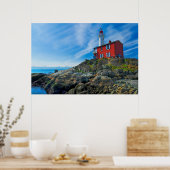 Lighthouses Victoria Harbor Vancouver Island Poster (Keuken)
