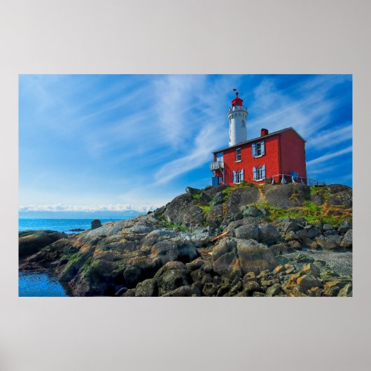 Lighthouses Victoria Harbor Vancouver Island Poster (Voorkant)
