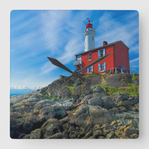 Lighthouses Victoria Harbor Vancouver Island Vierkante Klok
