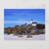 Lighthouses Vuurtoren van Pontusval France Finiste Briefkaart (Voorkant)