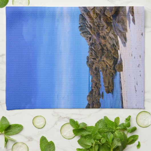 Lighthouses Vuurtoren van Pontusval France Finiste Theedoek (Gevouwen)