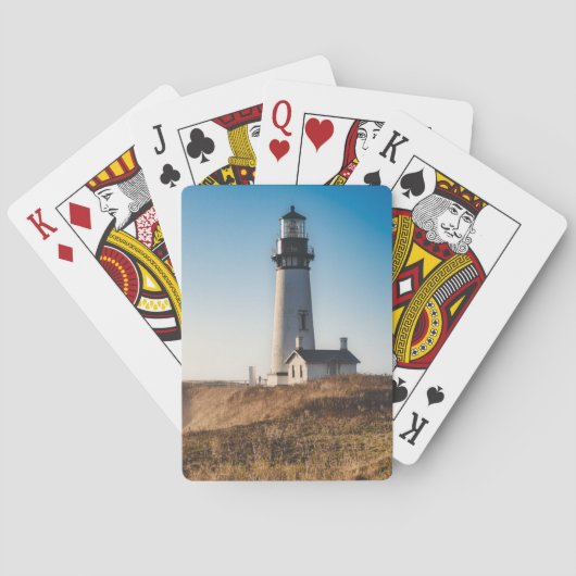 Lighthouses | Yaquina Head Lighthouse Oregon Pokerkaarten (Achterkant)