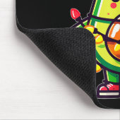 Lighting Avocado Ugly Christmas Sweater Guacamole Muismat (Hoek)