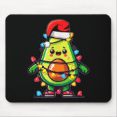 Lighting Avocado Ugly Christmas Sweater Guacamole  Muismat (Voorkant)
