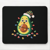 Lighting Avocado Ugly Christmas Sweater Guacamole Muismat (Voorkant)